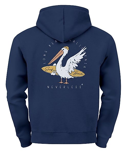 Neverless Hoodie Hoodie Backprint Pelikan Print günstig online kaufen