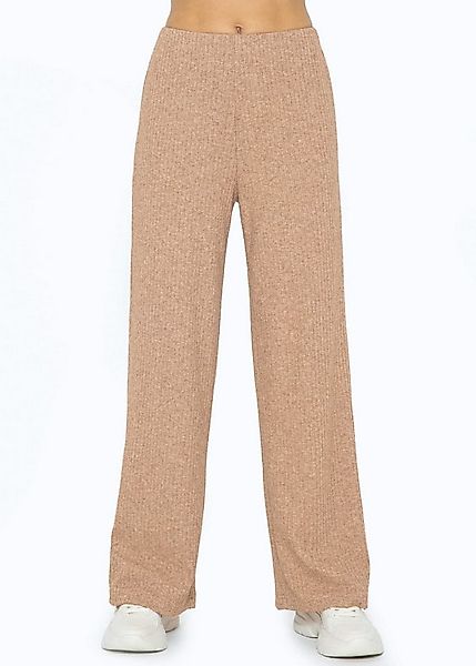 SASSYCLASSY Stoffhose Lässige Schlupfhose mit Wide-Leg Gerippte Stoffhose m günstig online kaufen