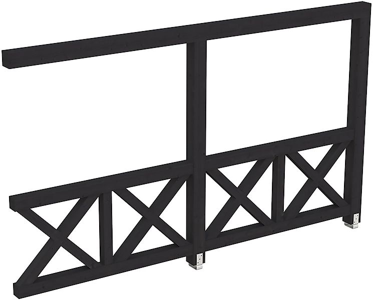Skanholz Carport-Seitenwand "Andreaskreuz", Wandanbau günstig online kaufen