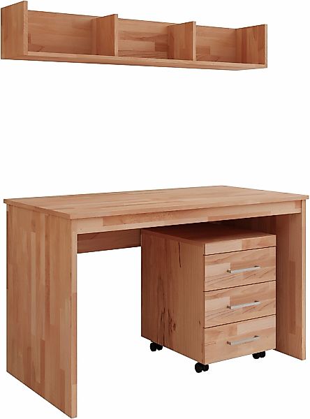 Home affaire Büromöbel-Set "Logo" Set besteht aus Schreibtisch,Rollcointain günstig online kaufen