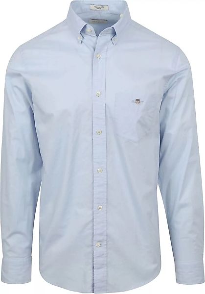 Gant Casual Hemd Poplin Hellblau - Größe M günstig online kaufen