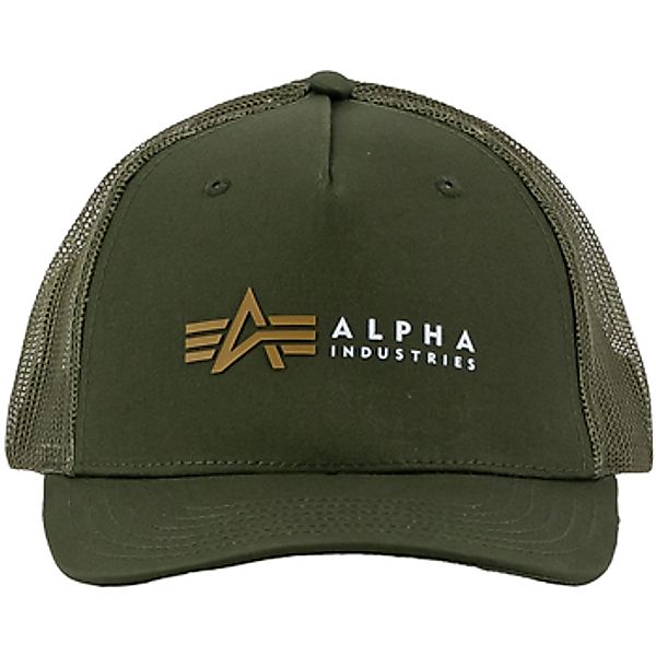 Alpha Industries  Schirmmütze Alpha Label Trucker Cap - dark olive günstig online kaufen