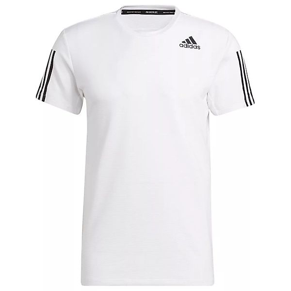Adidas Aero 3 Stripes Pb Kurzarm T-shirt S White / Black günstig online kaufen