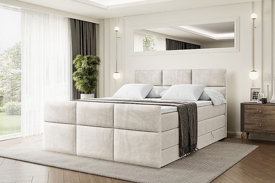 ALTDECOR Boxspringbett OHIO-Z KING (Multipocket-Matratze H4, günstig online kaufen
