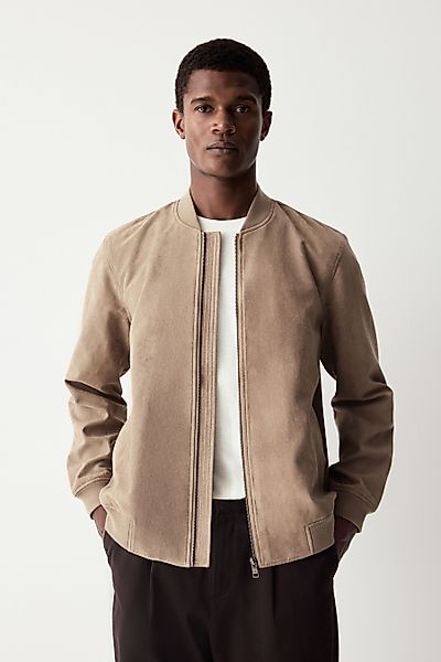 Next Bomberjacke Bomberjacke aus Velourslederimitat (1-St) günstig online kaufen