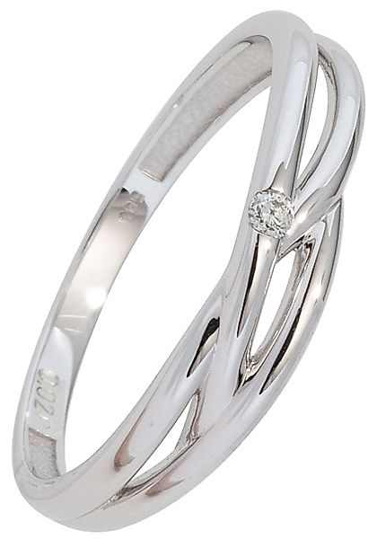 JOBO Solitärring Ring mit Diamant 0,02 günstig online kaufen
