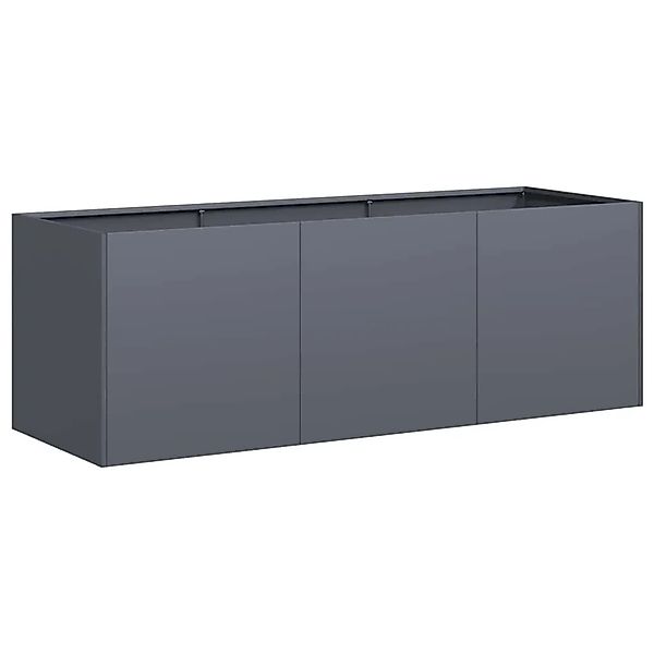 vidaXL Pflanzgefäß Anthrazit 120 x 40 x 40 cm Kaltgewalzter Stahl 860677 günstig online kaufen