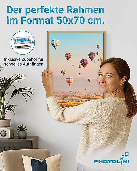 PHOTOLINI Bilderrahmen 3er Set modern mit bruchsicherem Acrylglas, Holz MDF günstig online kaufen