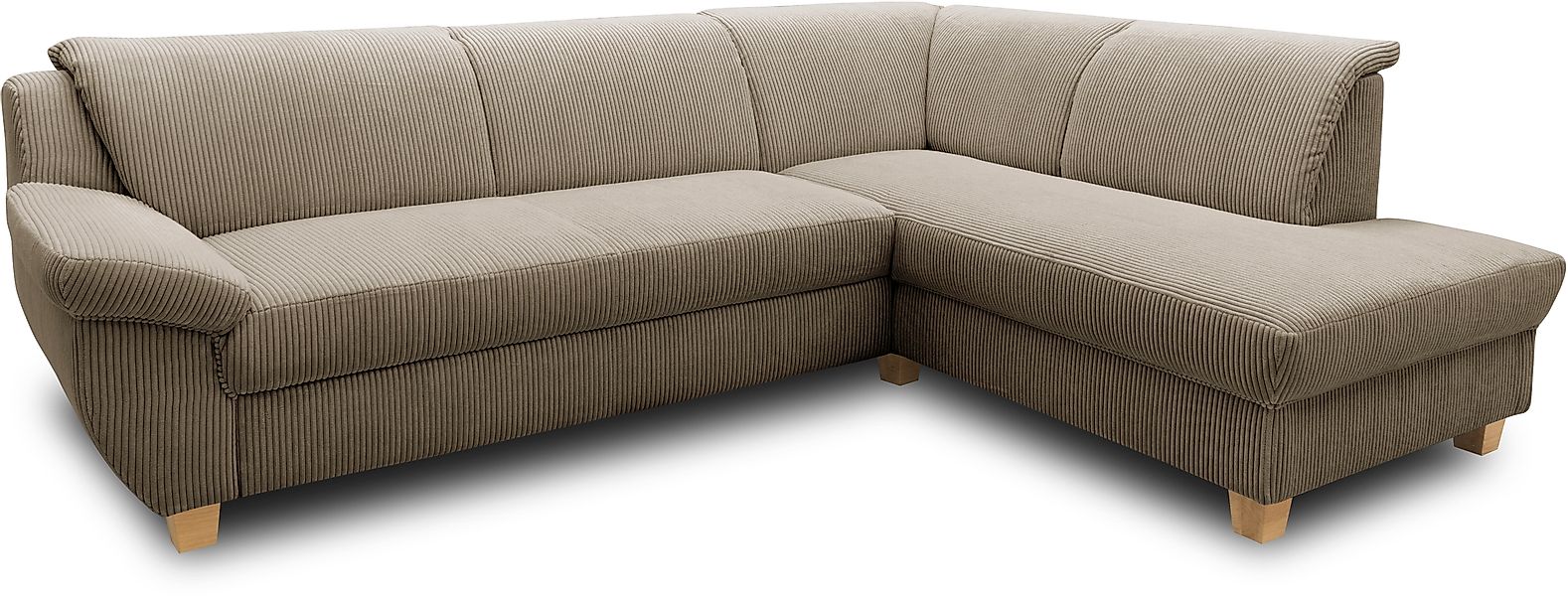 Home affaire Ecksofa »Yesterday zeitlos und elegant, bequeme Armlehnen, L-F günstig online kaufen