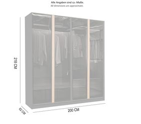 Palms-Store Kleiderschrank Drehtürenschrank Monaco⁺ mit hochwertigen günstig online kaufen