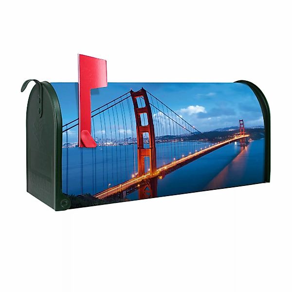 Banjado Amerikanischer Briefkasten Grün 48x22x16cm US Mailbox Letterbox Pos günstig online kaufen