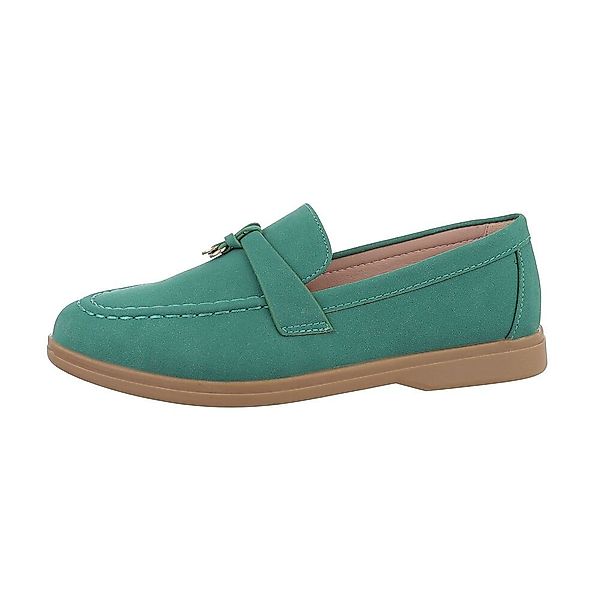 Ital-Design Damen Mokassins Freizeit Slipper Blockabsatz günstig online kaufen
