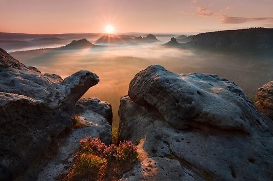 Papermoon Fototapete »Photo-Art DANIEL Å˜EÅ˜ICHA, SONNENAUFGANG AUF DEN FEL günstig online kaufen