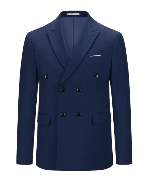 Allthemen Anzugsakko zweireihiger Herrensakko Slim Fit günstig online kaufen