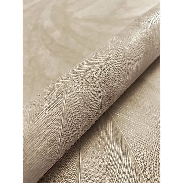 Newroom Vliestapete Savina Beige Palmen Natur Strukturiert FSC® günstig online kaufen