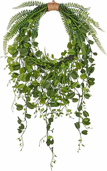 Creativ green Kunstkranz »Kranz mit Blättern«, mit detailgetreuen Blatt- un günstig online kaufen
