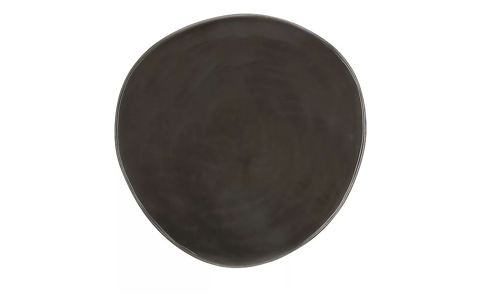 Deko Teller - grau - Keramik - 3 cm - Dekoration > Dekoschalen - Möbel Kraf günstig online kaufen