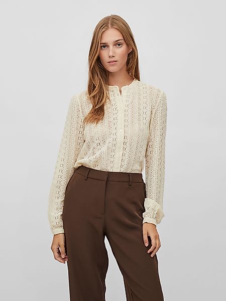 Vila Blusenshirt VICHIKKA LACE L/S SHIRT- günstig online kaufen