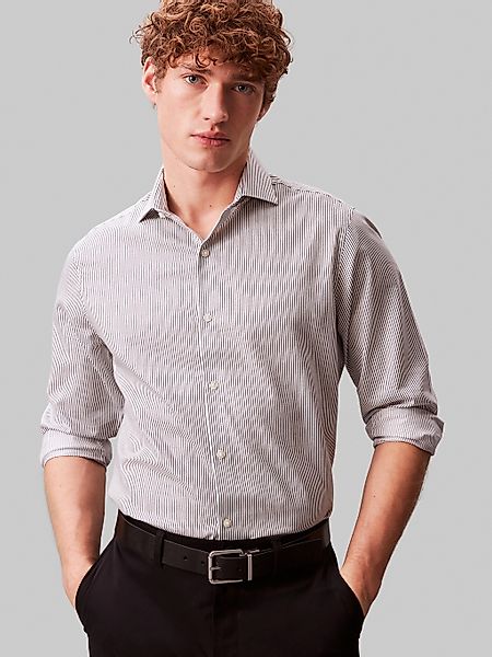 Calvin Klein Businesshemd "SLIM SFT WSHD STR STP" Slim fit mit Knopfleiste günstig online kaufen