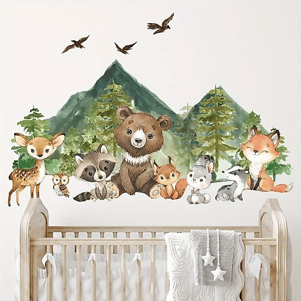 Montegoni Wandsticker Kinder Tier Wandaufkleber Dekoration günstig online kaufen