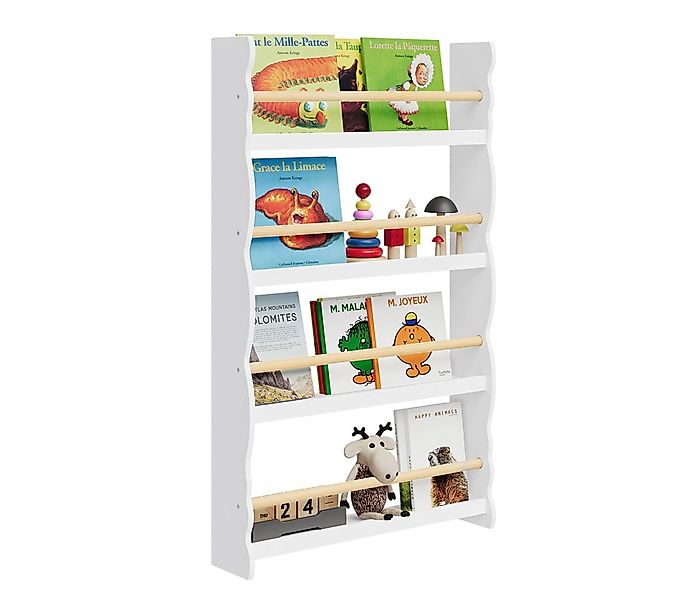 Bellabino Kinderregal Tista, weiß, Bücherregal Kinder, Wandregal für Bücher günstig online kaufen