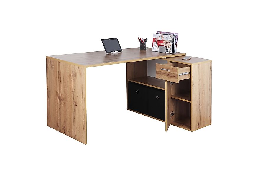 RICOO Eckschreibtisch WM083-EW (1-St), Schreibtisch Bürotisch Ecke für Kind günstig online kaufen