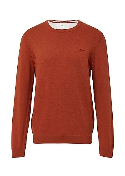 s.Oliver Rundhalspullover Pullover (1-tlg) Rundhals-Ausschnitt, langarm, Lo günstig online kaufen