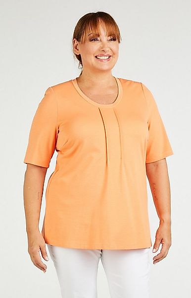 Mona Lisa T-Shirt Große Größen Biesen am Vorderteil, uni günstig online kaufen