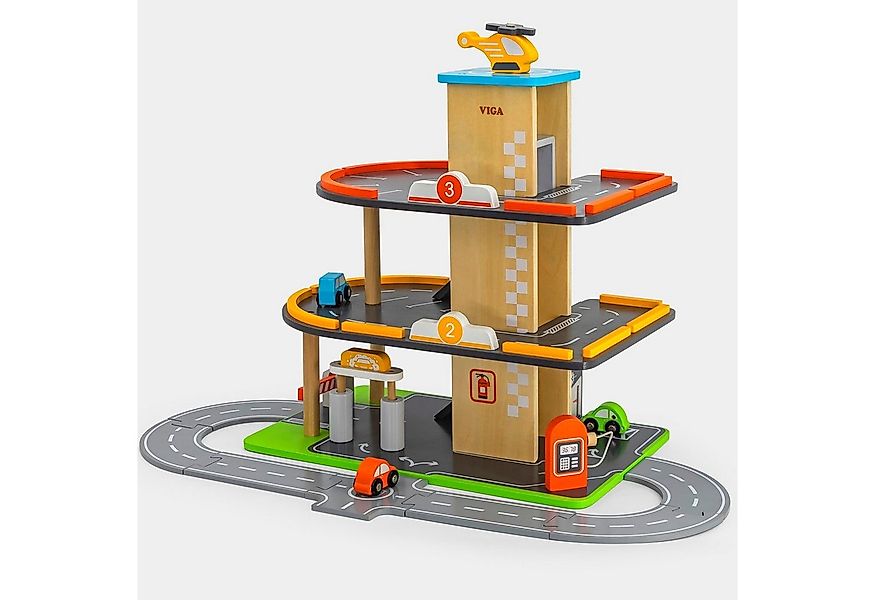 TikTakToo Spiel-Parkhaus Parkgarage mit Spielstraße, Autos, Fahrzeuglift au günstig online kaufen