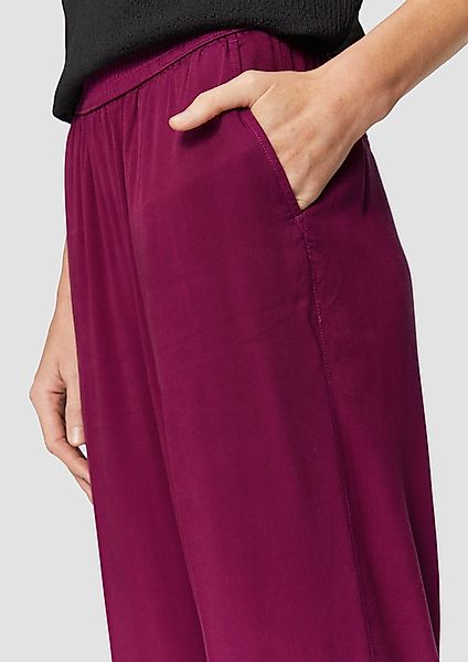 s.Oliver Stoffhose Lyocellhose mit weitem Bein günstig online kaufen