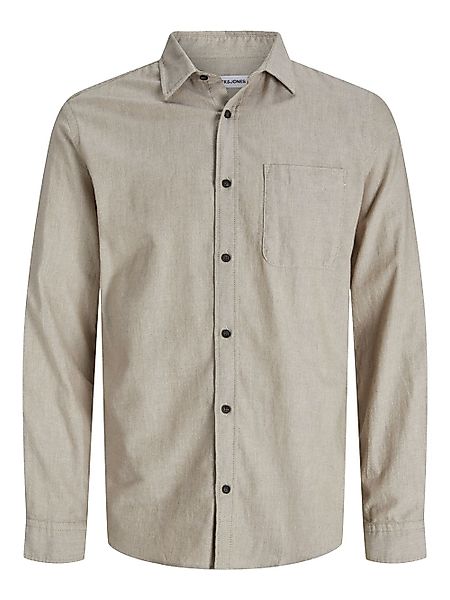 Jack & Jones Herren Freizeit Hemd JJECLASSIC MELANGE SHIRT Regular Fit günstig online kaufen