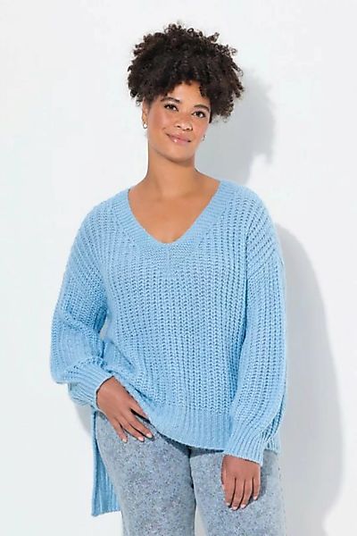 Janet & Joyce Strickpullover Pullover oversized V-Ausschnitt günstig online kaufen