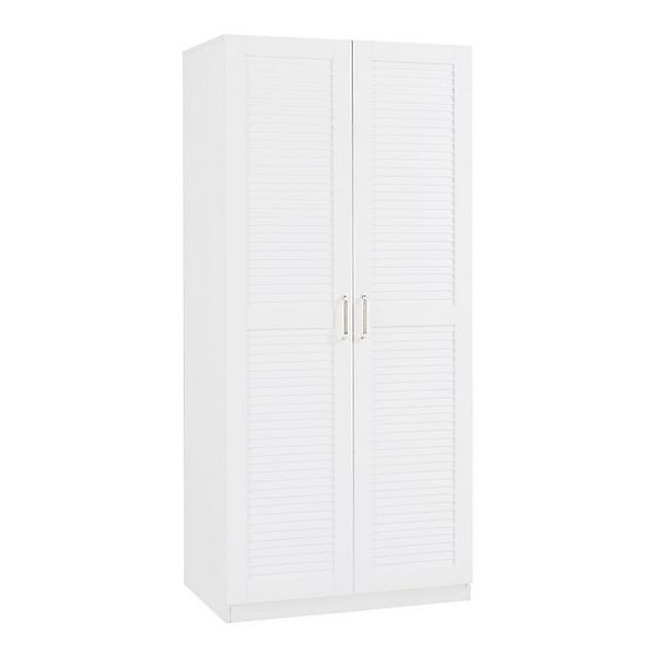 en.casa Kleiderschrank »Finning« 1 Stange, 1 Fach 176x80x52 cm Weiß günstig online kaufen