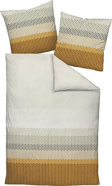 Janine Bettwäsche Bettwäsche, Biber, Feinbiber Punkte günstig online kaufen