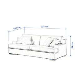 Bezug für Göteborg Sofa, beige, Bezug für Göteborg, Edinburgh (115-78) günstig online kaufen