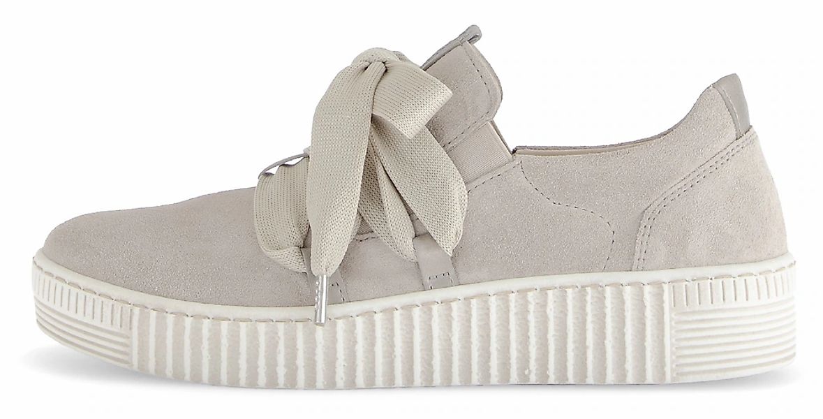 Gabor Plateausneaker Schnürschuh, Halbschuh, Slipper mit aufgesetzter Ziers günstig online kaufen