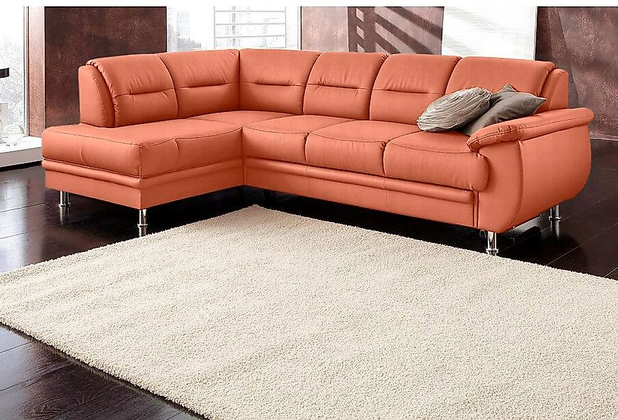 sit&more Ecksofa "Mailand L-Form, B: 250 cm" optional Bettfunktion günstig online kaufen
