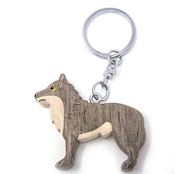 Cornelißen Schlüsselanhänger Holz Anhänger Wolf günstig online kaufen