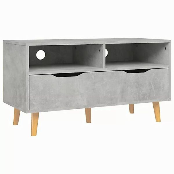 vidaXL TV-Schrank TV-Schrank Betongrau 90x40x48,5 cm Spanplatte Lowboard günstig online kaufen