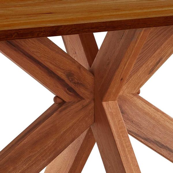 Brauner Eiche Esstisch mit Spider Gestell Oberfläche geölt günstig online kaufen