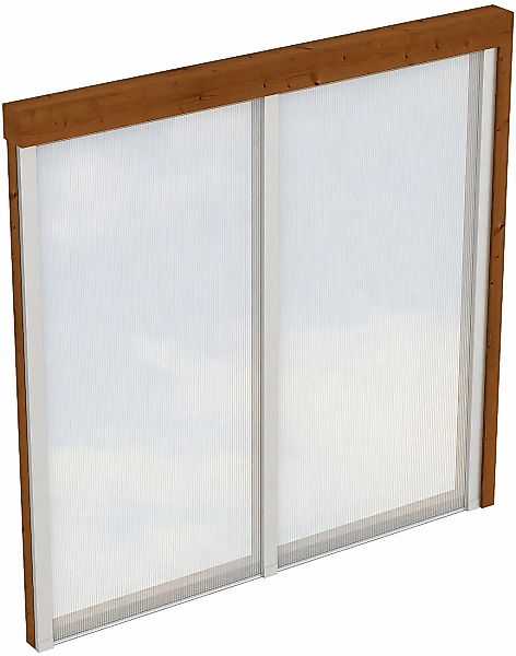 Skanholz Carport-Seitenwand m. Polycarbonatplatten günstig online kaufen