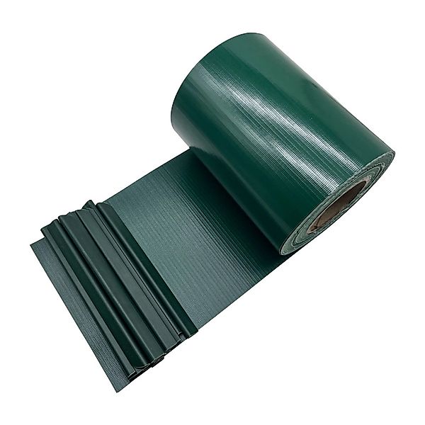 KARAT PVC Sichtschutzstreifen 19 cm x 35 m für Gartenzäune Blickdicht Grün günstig online kaufen