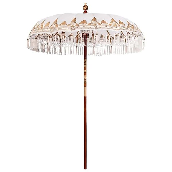 vidaXL Balinesischer Sonnenschirm Creme 185 x 185 x 260 cm 42006452 günstig online kaufen