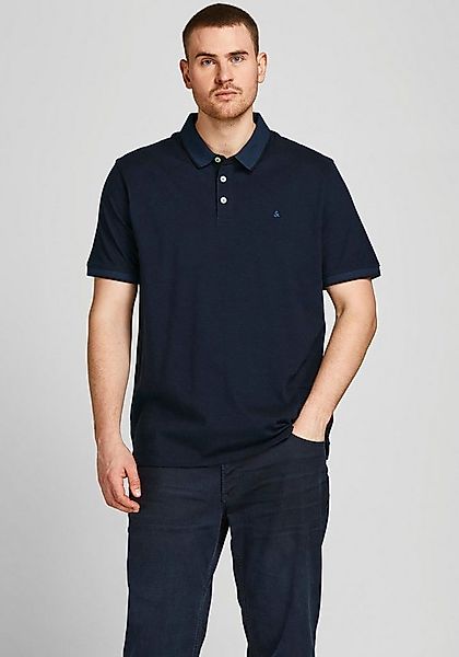 Jack&Jones Poloshirt aus Biobaumwolle Farbe marine Größe: 5XL günstig online kaufen