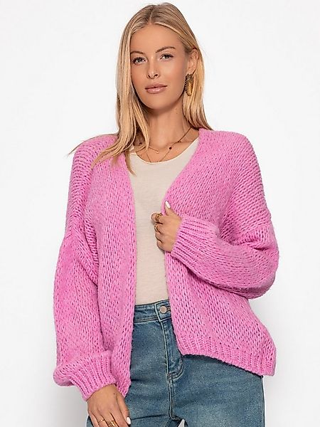 SASSYCLASSY Cardigan Oversize Strick Cardigan für Damen Flauschiger Cardiga günstig online kaufen