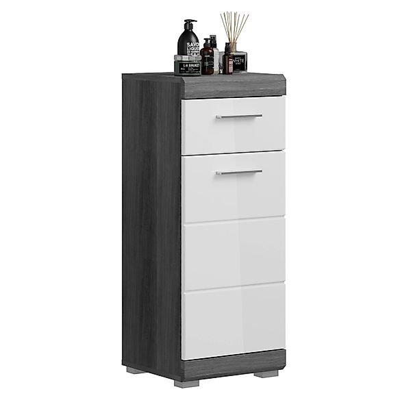 Unterschrank SCHLOONSEE  Breite 37cm  1 Tür  1 Schubkasten  2 Fächer  MDF-F günstig online kaufen