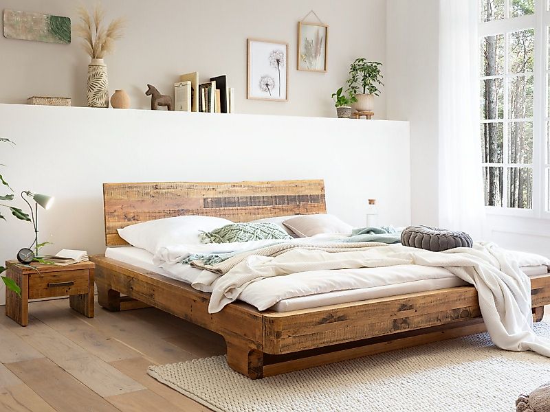 massivum Massivholzbett Sendai 140x200 Massivholz Pinie günstig online kaufen