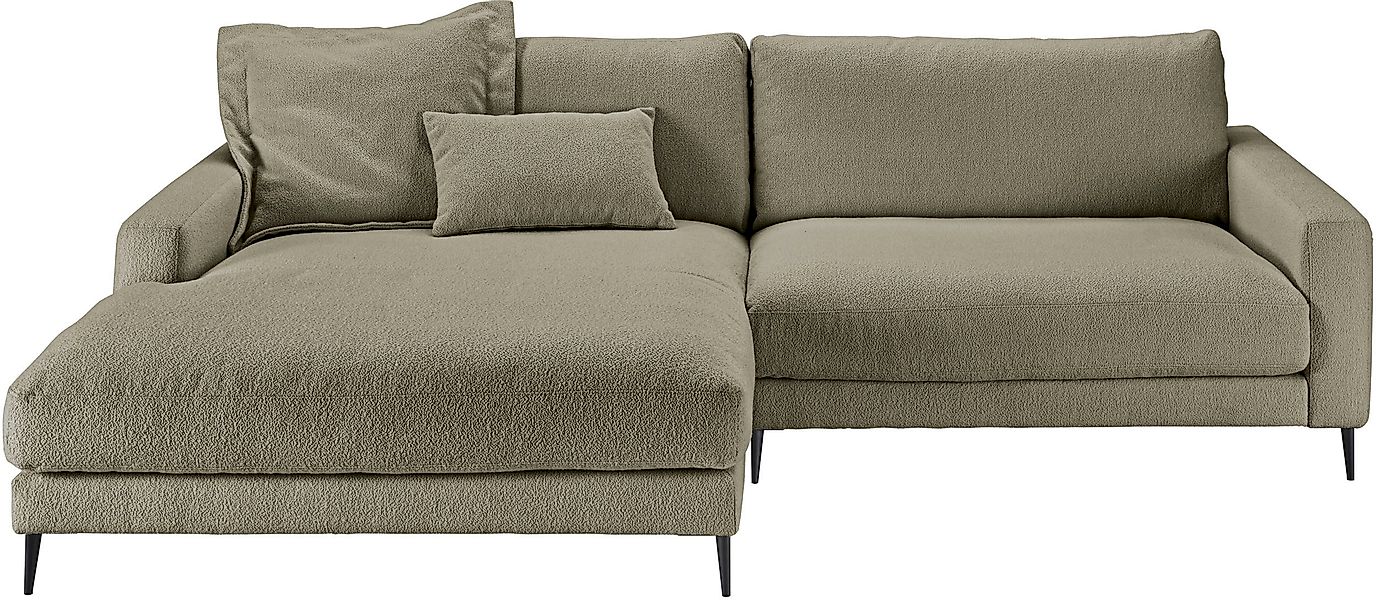 Home affaire Ecksofa »Downtown, B/T/H: 272/190/84 cm L-Form« weicher Sitzko günstig online kaufen