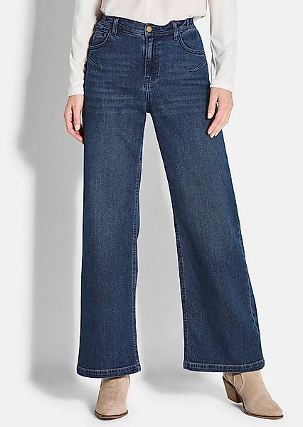 GOLDNER 5-Pocket-Jeans Kurzgröße: 5-Pocket Jeans-Culotte VERA Jeans im Used günstig online kaufen