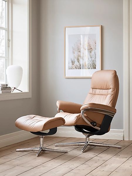 Stressless "Sunrise" mit Cross Base, Größe S, M & L, Holzakzent Schwarz günstig online kaufen